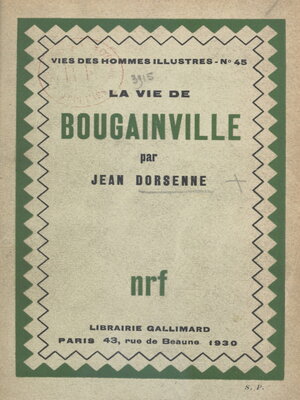 cover image of La vie de Bougainville